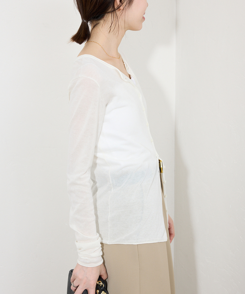 コットンシルク2wayカーディガン