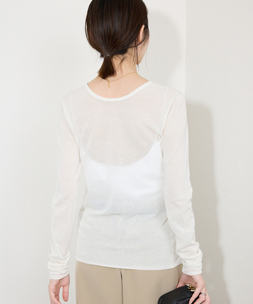 コットンシルク2wayカーディガン