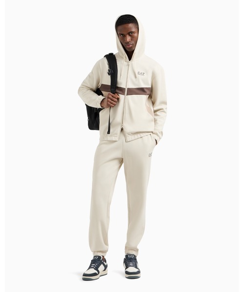 新品ENPORIO ARMANI ベビースーツ コットン製ビーニー&ビブ undefined
