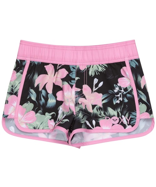 ROXY（ロキシー）の「GOOD WAVES ONLY /ロキシーキッズウエストゴム総柄ボードショーツ（水着）（水着・キッズ・ブラック・130/140/150）」の3枚目の写真