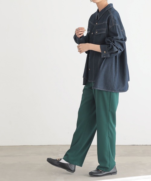 n'OrLABEL(ノアールレーベル)の「変形ヘムデニムシャツ(シャツ/ブラウス・レディース・ネイビー/ブルー/アイボリー・FREE)」の22枚目の写真