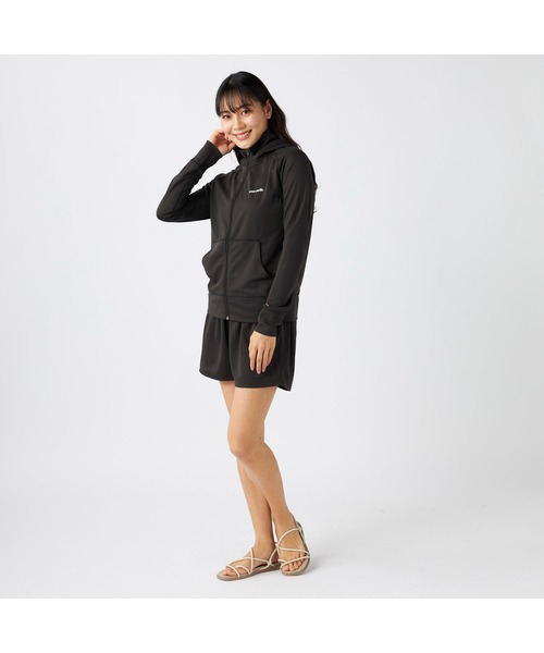 Ocean Pacific（オーシャンパシフィック）の「Ocean Pacific オーシャンパシフィック ブランド ロゴ UVカット 2WAY 長袖 ラッシュガード 水着（ラッシュガード・レディース・ネイビー/ベージュ/カーキ/グレー/アイボリー・L/XL/M）」の22枚目の写真