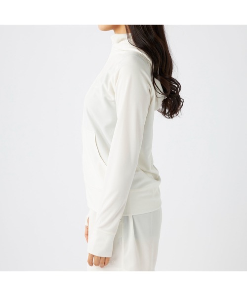 Ocean Pacific（オーシャンパシフィック）の「Ocean Pacific オーシャンパシフィック ブランド ロゴ UVカット 2WAY 長袖 ラッシュガード 水着（ラッシュガード・レディース・ネイビー/ベージュ/カーキ/グレー/アイボリー・L/XL/M）」の11枚目の写真