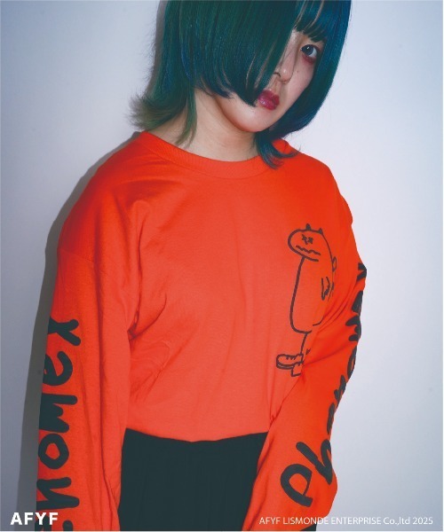 AFYF(エーエフワイエフ)の「【AFYF】AFYF Souvenir Long Sleeve T-Shirt "No.3" by GILDAN Ultra Cotton 6.0oz / AFYFスーベニア ロングスリーブ Tシャツ "No.3" ギルダンウルトラ コットン 6.0oz AFYF グラフィック by ロフトスキー(Tシャツ/カットソー・メンズ・ブラック系その他3/ホワイト系その他3/オレンジ/ホワイト系その他4/ブラック系その他4・X-LARGE/LARGE)」の5枚目の写真