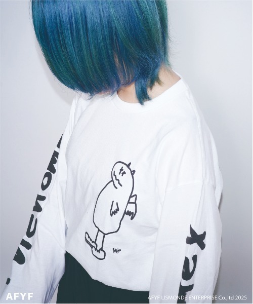 AFYF(エーエフワイエフ)の「【AFYF】AFYF Souvenir Long Sleeve T-Shirt "No.3" by GILDAN Ultra Cotton 6.0oz / AFYFスーベニア ロングスリーブ Tシャツ "No.3" ギルダンウルトラ コットン 6.0oz AFYF グラフィック by ロフトスキー(Tシャツ/カットソー・メンズ・ブラック系その他3/ホワイト系その他3/オレンジ/ホワイト系その他4/ブラック系その他4・X-LARGE/LARGE)」の2枚目の写真