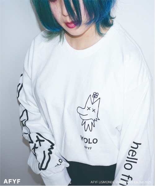 AFYF(エーエフワイエフ)の「【AFYF】AFYF Souvenir Long Sleeve T-Shirt "No.3" by GILDAN Ultra Cotton 6.0oz / AFYFスーベニア ロングスリーブ Tシャツ "No.3" ギルダンウルトラ コットン 6.0oz AFYF グラフィック by ロフトスキー(Tシャツ/カットソー・メンズ・ブラック系その他3/ホワイト系その他3/オレンジ/ホワイト系その他4/ブラック系その他4・X-LARGE/LARGE)」の3枚目の写真