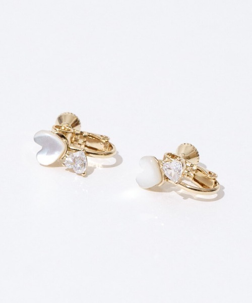 flower(フラワー)の「ハートビジューイヤリング(イヤリング・レディース・ゴールド・FREE)」の7枚目の写真