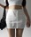 me+em select�i�~�[���Z���N�g�j�́u�y �Rcolor �z�n�C�E�G�X�g�X�E�F�b�g�^�C�g�~�j�X�J�[�g �^ high waist sweat tight mini skirt�i�X�J�[�g�j�v�b�z���C�g