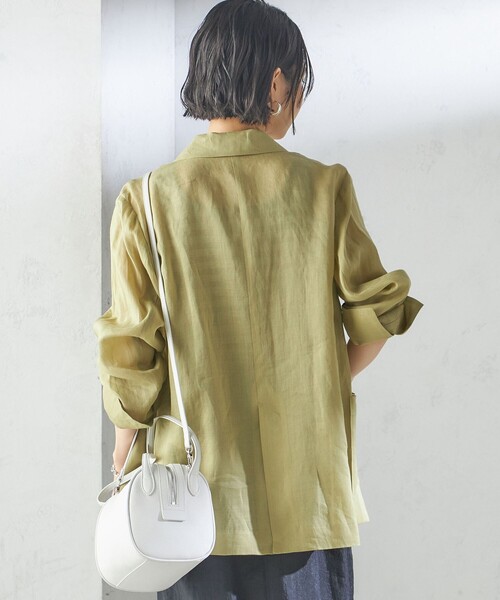 セール】〈手洗い可能〉ラミー 4 シアー ジャケット（テーラード