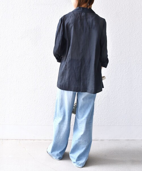 セール】〈手洗い可能〉ラミー 4 シアー ジャケット（テーラード