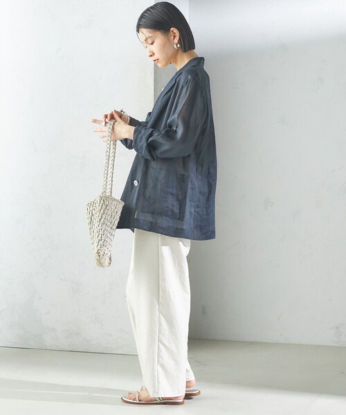 セール】〈手洗い可能〉ラミー 4 シアー ジャケット（テーラード