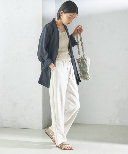 セール】〈手洗い可能〉ラミー 4 シアー ジャケット（テーラード