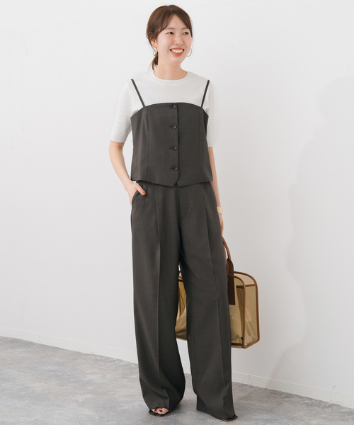 kamidaさん専用　未着用美品　Spick&Span LUSANA SMOCKED PANELLED MIDI SKIRT スモックパネルミディスカート