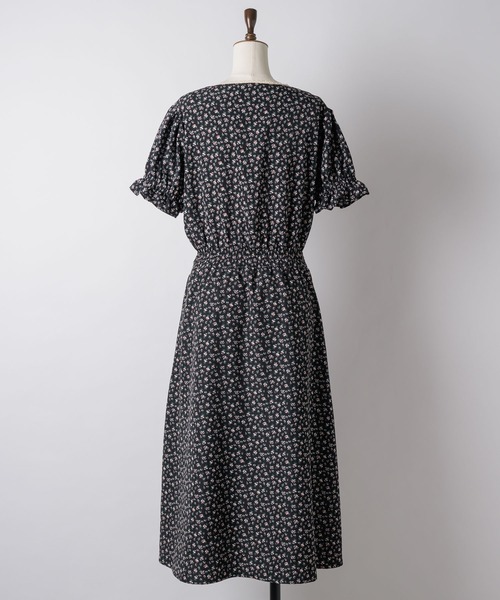 GIUNON（ジウノン）の「front open flower dress / フロントオープンフラワードレス（ワンピース・レディース・ブラック・FREE）」の17枚目の写真