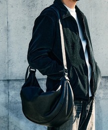 Moon　コート、バッグ wjk（ダヴルジェイケイ）の「mko11216-leather crescent moon