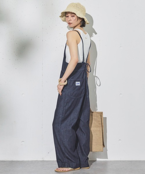 Lee（リー）の「Lee RELAX SALOPETTE（サロペット/オーバーオール・レディース・ネイビー/ブルー・SMALL）」の2枚目の写真
