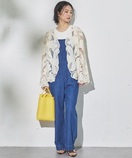 Lee（リー）の「Lee RELAX SALOPETTE（サロペット/オーバーオール・レディース・ネイビー/ブルー・SMALL）」の4枚目の写真