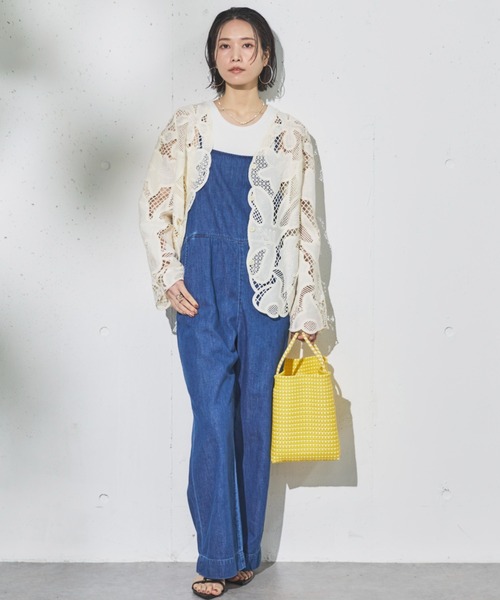 Lee（リー）の「Lee RELAX SALOPETTE（サロペット/オーバーオール・レディース・ネイビー/ブルー・SMALL）」の5枚目の写真