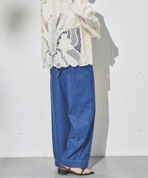 Lee（リー）の「Lee RELAX SALOPETTE（サロペット/オーバーオール・レディース・ネイビー/ブルー・SMALL）」の16枚目の写真