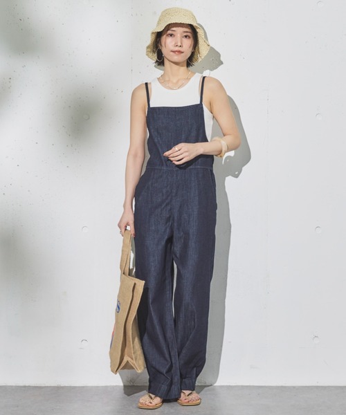Lee（リー）の「Lee RELAX SALOPETTE（サロペット/オーバーオール・レディース・ネイビー/ブルー・SMALL）」の20枚目の写真