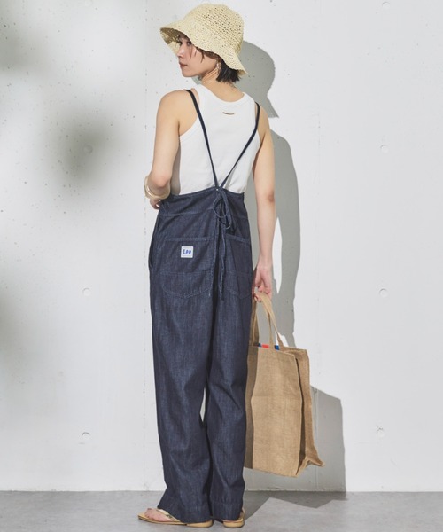 Lee（リー）の「Lee RELAX SALOPETTE（サロペット/オーバーオール・レディース・ネイビー/ブルー・SMALL）」の22枚目の写真