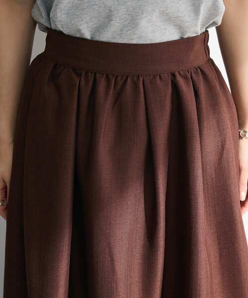 ELENCARE DUE(エレンカーレデュエ)の「・ELENCARE DUE リネンライクティアードスカート(スカート・レディース・ブラック/ブラウン/グレー/グリーン・FREE)」の10枚目の写真