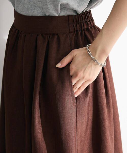 ELENCARE DUE(エレンカーレデュエ)の「・ELENCARE DUE リネンライクティアードスカート(スカート・レディース・ブラック/ブラウン/グレー/グリーン・FREE)」の11枚目の写真