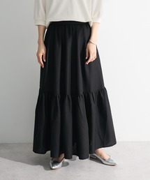 ELENCARE DUE | ・ELENCARE DUE リネンライクティアードスカート(スカート)