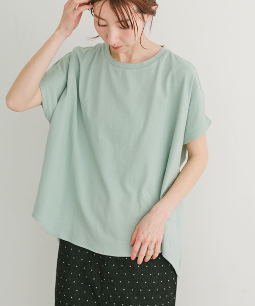 ITEMS URBANRESEARCH(アイテムズ アーバンリサーチ)の「ナイロンドッキングフレンチプルオーバー(Tシャツ/カットソー・レディース・ミント/ブルー系その他/ホワイト系その他・FREE)」の3枚目の写真