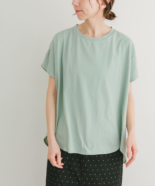 ITEMS URBANRESEARCH(アイテムズ アーバンリサーチ)の「ナイロンドッキングフレンチプルオーバー(Tシャツ/カットソー・レディース・ミント/ブルー系その他/ホワイト系その他・FREE)」の5枚目の写真