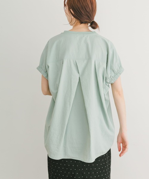 ITEMS URBANRESEARCH(アイテムズ アーバンリサーチ)の「ナイロンドッキングフレンチプルオーバー(Tシャツ/カットソー・レディース・ミント/ブルー系その他/ホワイト系その他・FREE)」の6枚目の写真