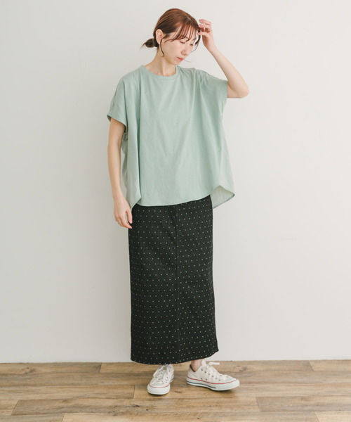 ITEMS URBANRESEARCH(アイテムズ アーバンリサーチ)の「ナイロンドッキングフレンチプルオーバー(Tシャツ/カットソー・レディース・ミント/ブルー系その他/ホワイト系その他・FREE)」の8枚目の写真