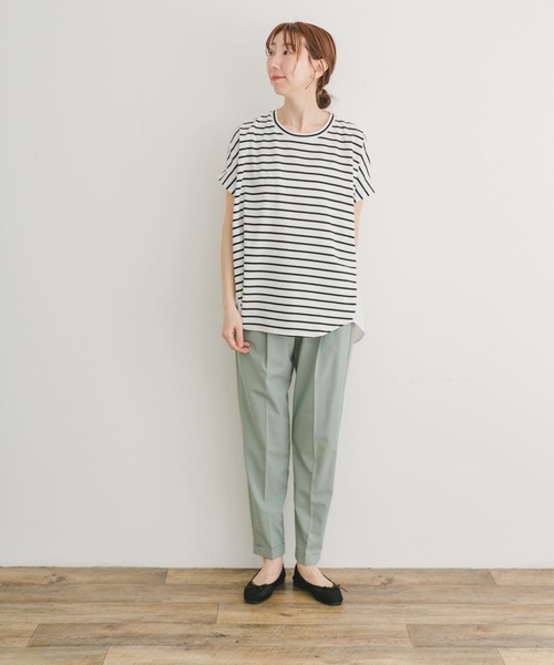 ITEMS URBANRESEARCH(アイテムズ アーバンリサーチ)の「ナイロンドッキングフレンチプルオーバー(Tシャツ/カットソー・レディース・ミント/ブルー系その他/ホワイト系その他・FREE)」の14枚目の写真