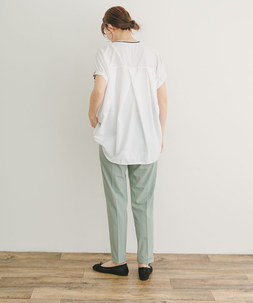 ITEMS URBANRESEARCH(アイテムズ アーバンリサーチ)の「ナイロンドッキングフレンチプルオーバー(Tシャツ/カットソー・レディース・ミント/ブルー系その他/ホワイト系その他・FREE)」の15枚目の写真