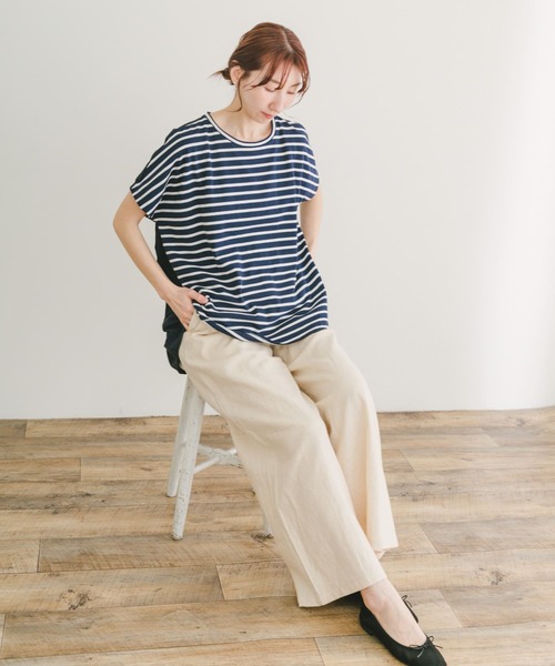 ITEMS URBANRESEARCH(アイテムズ アーバンリサーチ)の「ナイロンドッキングフレンチプルオーバー(Tシャツ/カットソー・レディース・ミント/ブルー系その他/ホワイト系その他・FREE)」の17枚目の写真