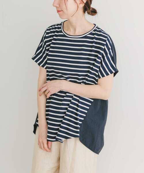 ITEMS URBANRESEARCH(アイテムズ アーバンリサーチ)の「ナイロンドッキングフレンチプルオーバー(Tシャツ/カットソー・レディース・ミント/ブルー系その他/ホワイト系その他・FREE)」の19枚目の写真