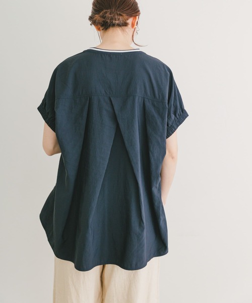 ITEMS URBANRESEARCH(アイテムズ アーバンリサーチ)の「ナイロンドッキングフレンチプルオーバー(Tシャツ/カットソー・レディース・ミント/ブルー系その他/ホワイト系その他・FREE)」の20枚目の写真