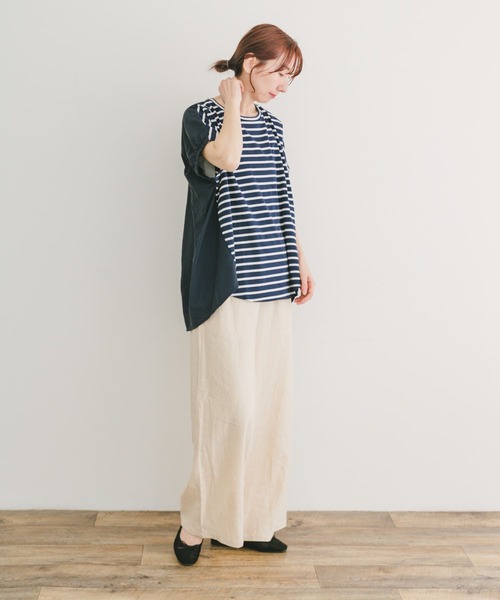 ITEMS URBANRESEARCH(アイテムズ アーバンリサーチ)の「ナイロンドッキングフレンチプルオーバー(Tシャツ/カットソー・レディース・ミント/ブルー系その他/ホワイト系その他・FREE)」の21枚目の写真