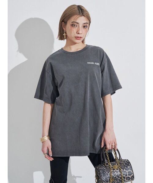 EVRIS(エヴリス)の「ヴィンテージライクSUNNY BIG Tシャツ(Tシャツ/カットソー・レディース・ホワイト/カーキ/ブラック・FREE)」の16枚目の写真