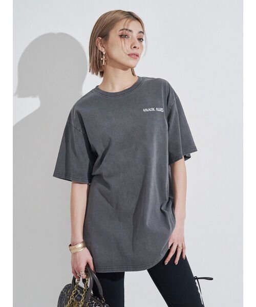 EVRIS(エヴリス)の「ヴィンテージライクSUNNY BIG Tシャツ(Tシャツ/カットソー・レディース・ホワイト/カーキ/ブラック・FREE)」の17枚目の写真