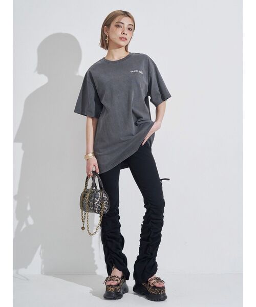 EVRIS(エヴリス)の「ヴィンテージライクSUNNY BIG Tシャツ(Tシャツ/カットソー・レディース・ホワイト/カーキ/ブラック・FREE)」の19枚目の写真