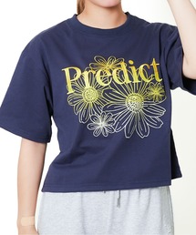 GORGE | 《花刺しゅう×配色ステッチ》レディース グラフィックTシャツ カジュアル 春夏秋(Tシャツ/カットソー)