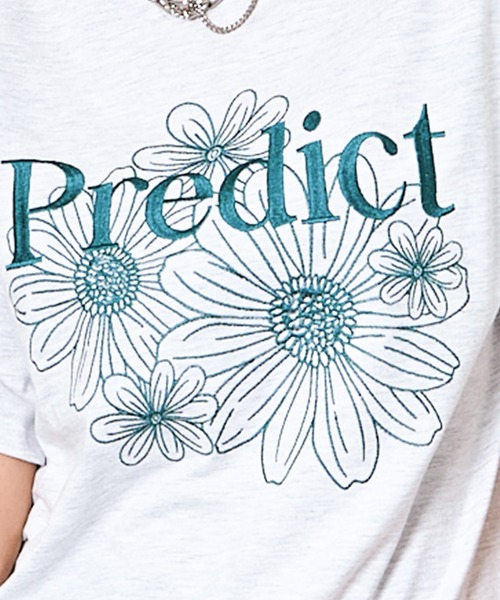 GORGE（ゴージ）の「《花刺しゅう×配色ステッチ》レディース グラフィックTシャツ カジュアル 春夏秋（Tシャツ/カットソー・レディース・レッド/オフホワイト/オートミール/ネイビー/チャコール/ブラウン・F）」の13枚目の写真