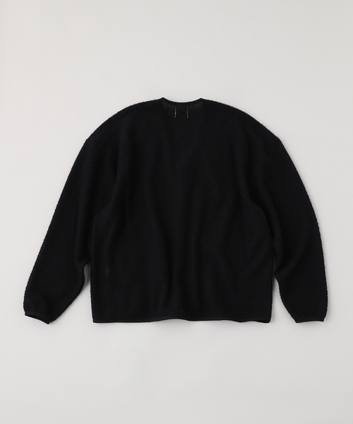 JOINT WORKS(ジョイントワークス)の「Name. / ネーム CURL YARN ZIP UP CARDIGAN(カーディガン/ボレロ・メンズ・ブラック・1)」の2枚目の写真