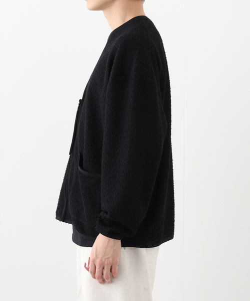 JOINT WORKS(ジョイントワークス)の「Name. / ネーム CURL YARN ZIP UP CARDIGAN(カーディガン/ボレロ・メンズ・ブラック・1)」の5枚目の写真