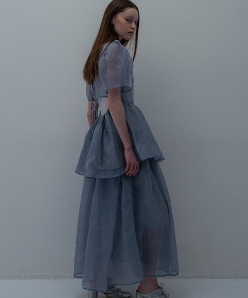 ハニーミーハニー jacquard puff sleeve tunic ハニーミーハニー jacquard puff sleeve tunic