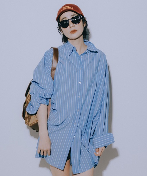 niko and...（ニコアンド）の「【竹下玲奈×NAVYS】コラボ キャップ（キャップ・レディース・ボルドー/ブルー/オフホワイト・FREE）」の8枚目の写真