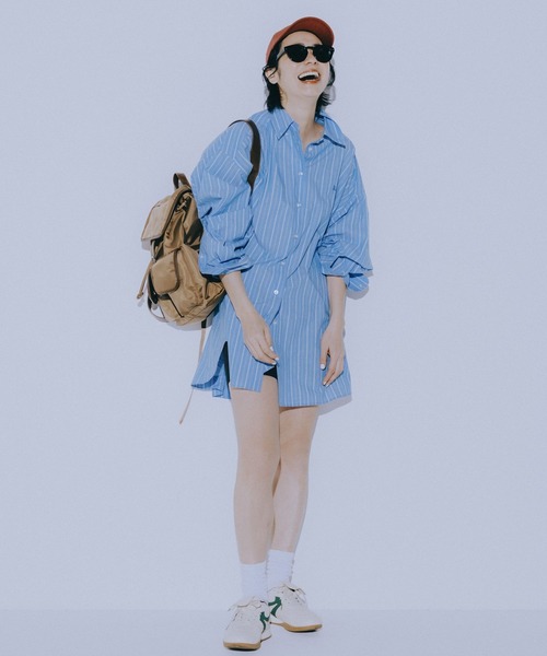 niko and...（ニコアンド）の「【竹下玲奈×NAVYS】コラボ キャップ（キャップ・レディース・ボルドー/ブルー/オフホワイト・FREE）」の9枚目の写真