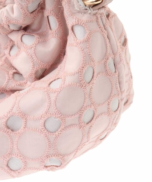 [2WAY]サークルレースハンドバッグ