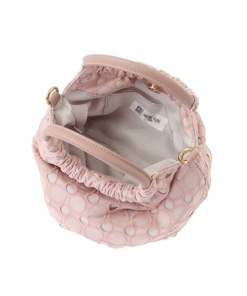 [2WAY]サークルレースハンドバッグ